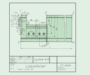 Drawing of the 1st divider system H+H for patent registration