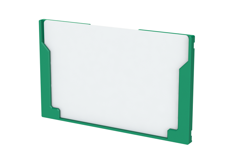 Kartenhalter 85/54 PP grün + Karte 85 x 54 mm