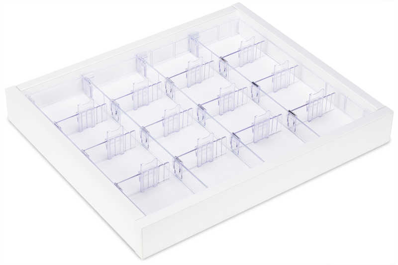 Dividers for drawer ; |4 lanes with insert