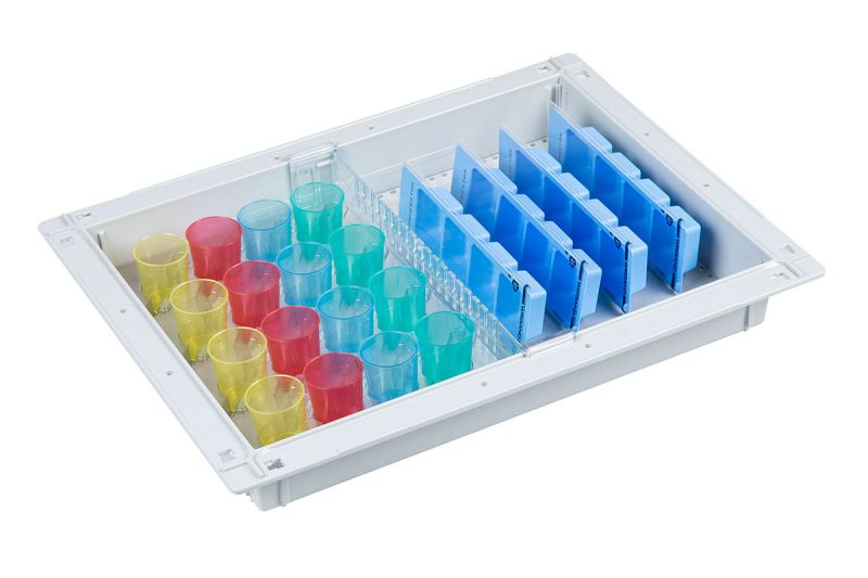 ISO dispensing tray 2 for 4 individuals