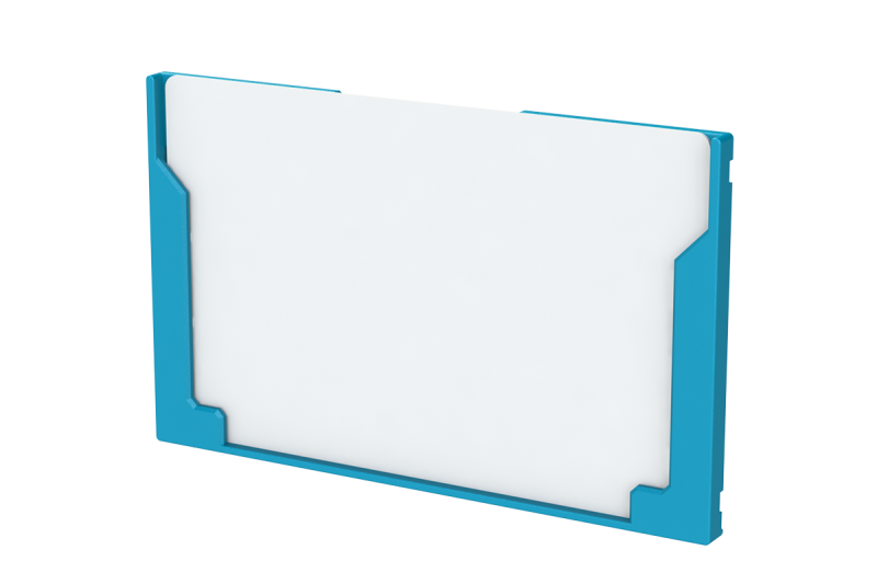 Kartenhalter 85/54 PP blau + Karte 85 x 54 mm 