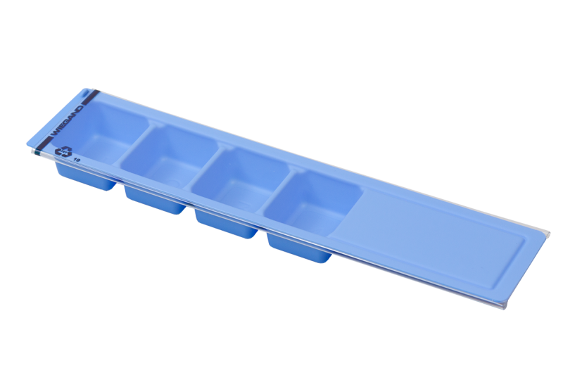 Daily dispenser W11 blue, incl. sliding lid